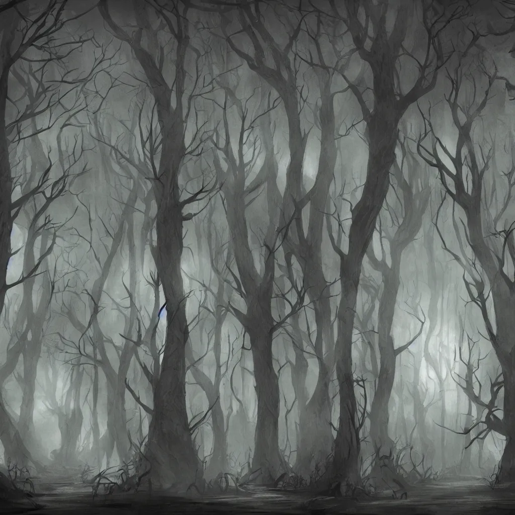 Image similar to Darkwood concept art