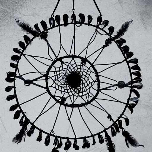 Image similar to photo of an industrial dream catcher