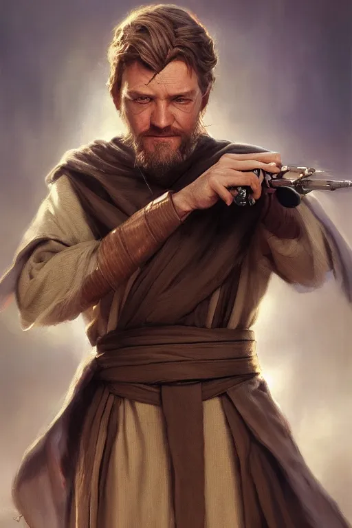 Prompt: obiwan kenobi evil, detailed, 8 k, trending on artstation, smooth, sharp focus artwork by mark arian, artgerm, mark keathley, greg rutkowski