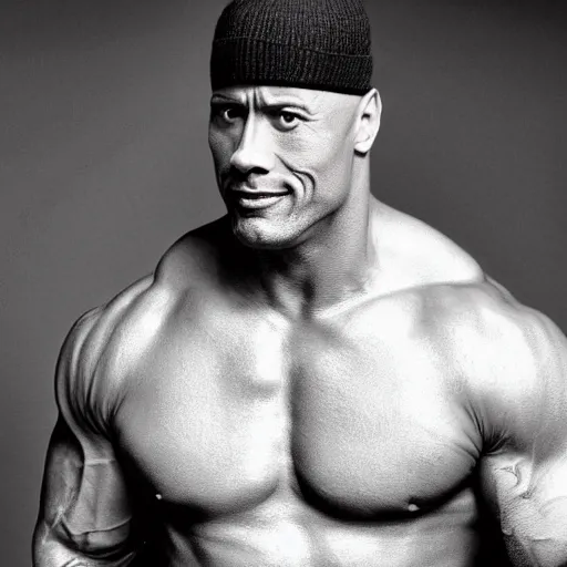 Image similar to A promotional photo of Dwayne Johnson cast as Chandler Bing in Friends; anatomically accurate; photorealistic, ultra high detail, 8k