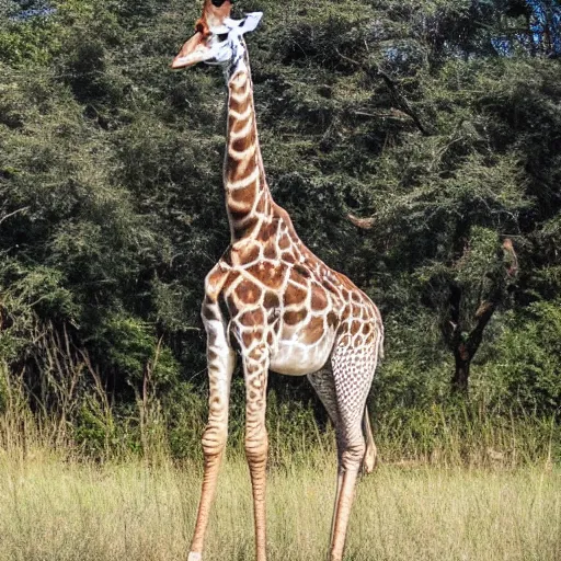 Image similar to a giraffe meditating