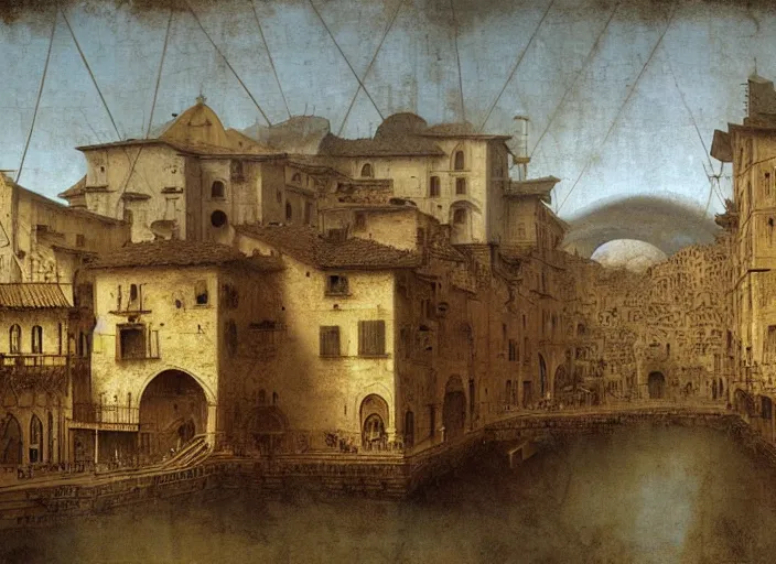 Prompt: matte painting, da vinci