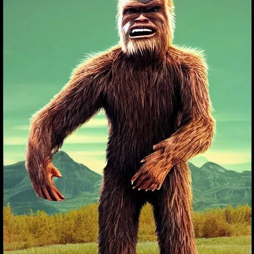 Image similar to Clint Eastwood as bigfoot