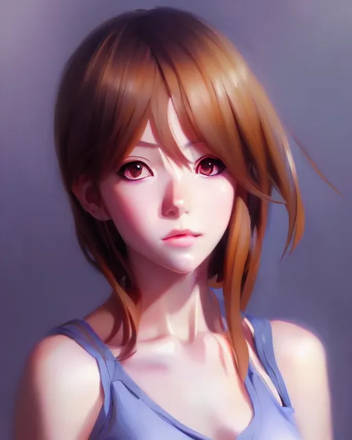 Image similar to portrait anime as girl cute - fine - face, pretty face, realistic shaded perfect face, fine details. anime. realistic shaded lighting by ilya kuvshinov giuseppe dangelico pino and michael garmash and rob rey