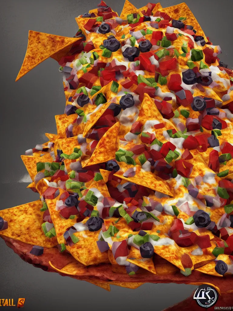 Prompt: evil nachos, hyperrealistic, ultrarealistic, intricate details, 4k, unreal 5, digital art