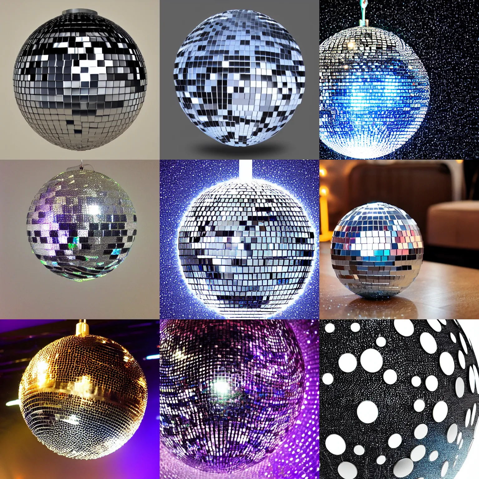 Prompt: A disco ball