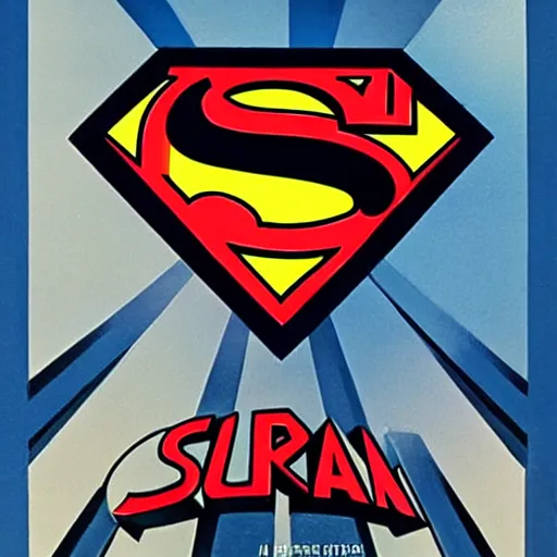 Prompt: a movie poster of superman