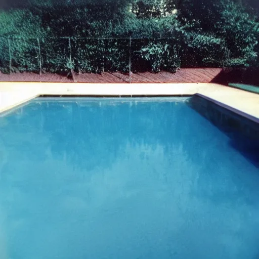 Image similar to Beautiful soft Photograph taken with a phone-camera from 2000, of an infinite infinite infinite liminal empty pool