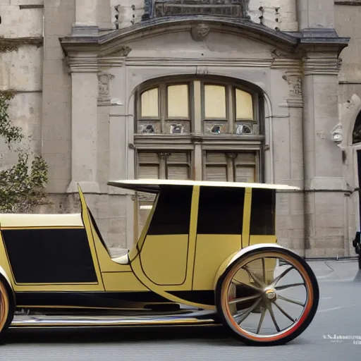 Image similar to car designed by victor horta