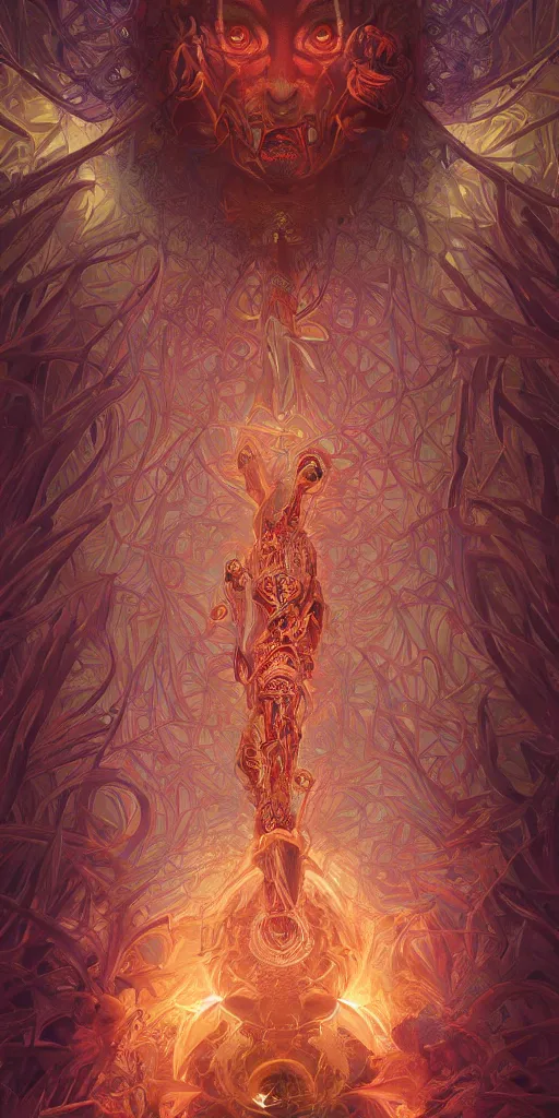 Prompt: symmetry!! a benevolent dmt entity god, psychedelic fractals, geometry, trippy, very detailed, perfect lighting, perfect composition, 4 k, artgerm, derek zabrocki, greg rutkowski