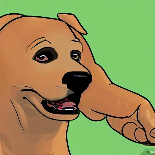 Prompt: a man horrified that his dog has turned into a legume, photorealistic, concept art, wikihow