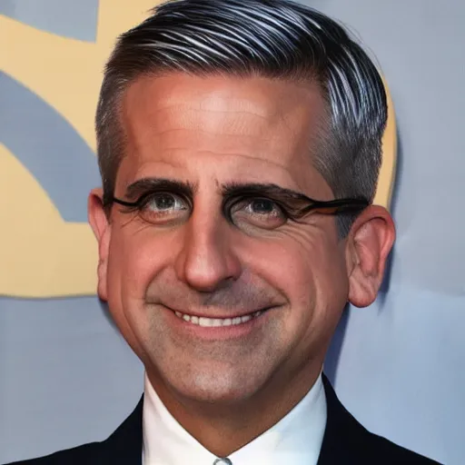 Prompt: Silver hair Steve Carrell