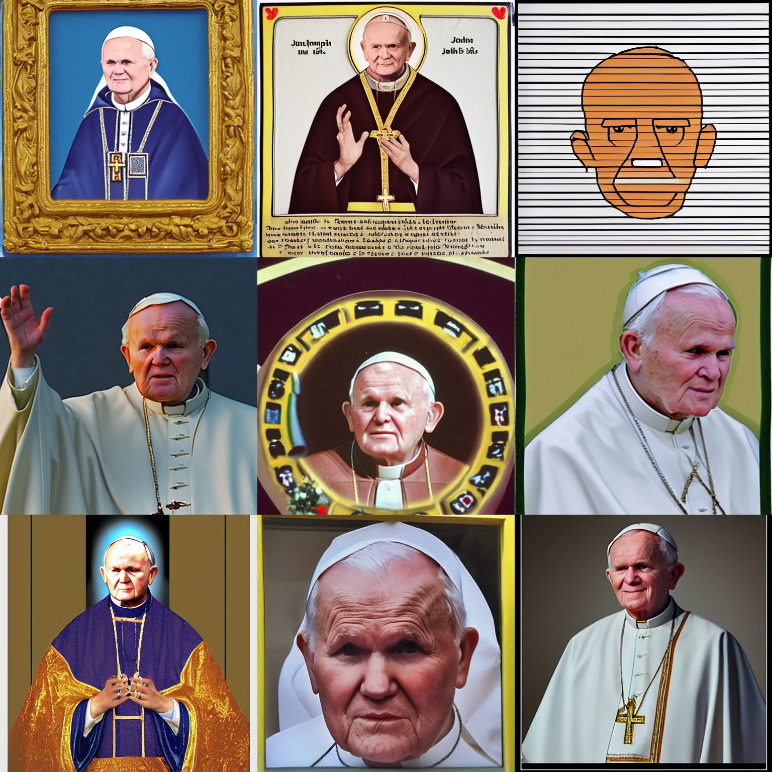 Prompt: Emoji of John Paul II