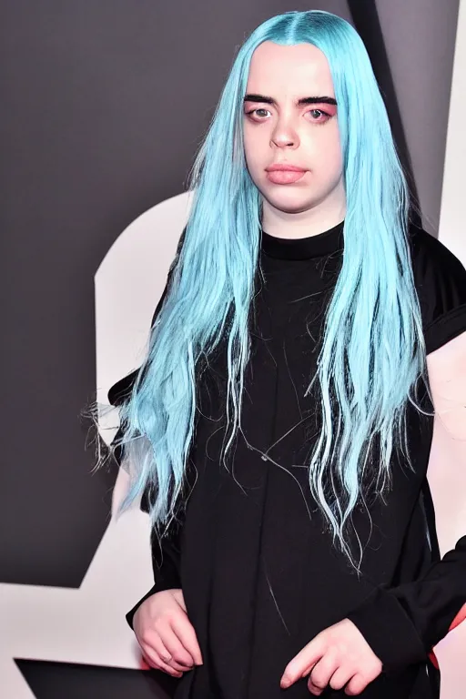 Prompt: half billie eilish half crustacean