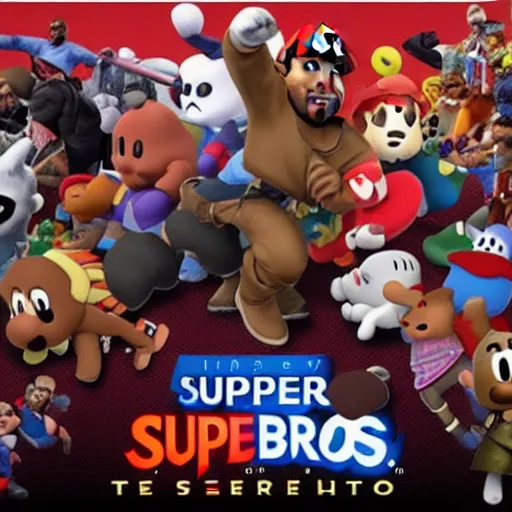 Image similar to kanye west super smash bros reveal