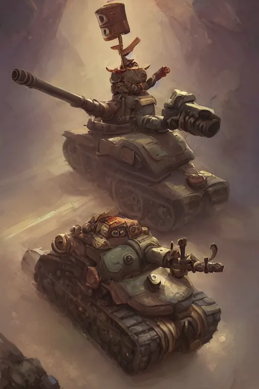 Prompt: cute little anthropomorphic Guinea Pig Tank driver next to its tank, tiny, small, short, Tank driver outfit, cute and adorable, pretty, beautiful, DnD character art portrait, matte fantasy painting, DeviantArt Artstation, by Jason Felix by Steve Argyle by Tyler Jacobson by Peter Mohrbacher, cinematic lighting