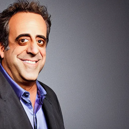 Prompt: a photo of brad garrett with an excited expression on a plain white background, studio lighting