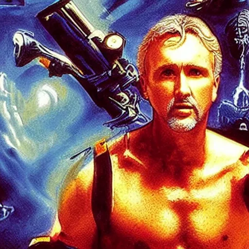 Prompt: an amazing masterpiece of art by james cameron