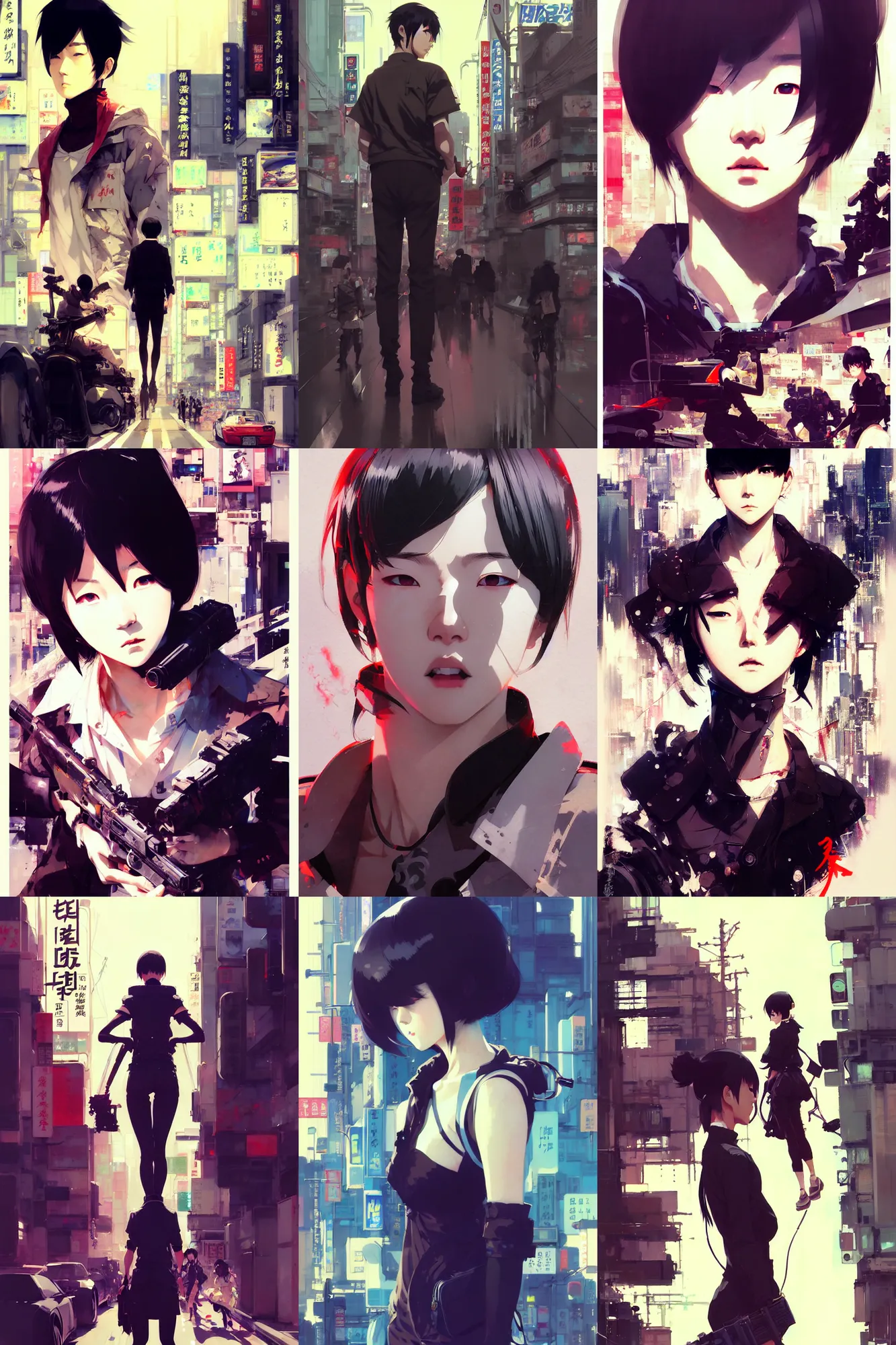 Prompt: hyper - realistic portrait of tokyo, extreme detail, in style of pan ren wei, ilya kuvshinov, yoji shinkawa, atey ghailan, krenz cushart, by greg rutkowski, by greg tocchini, by james gilleard, by joe fenton, by kaethe butcher, grunge aesthetic