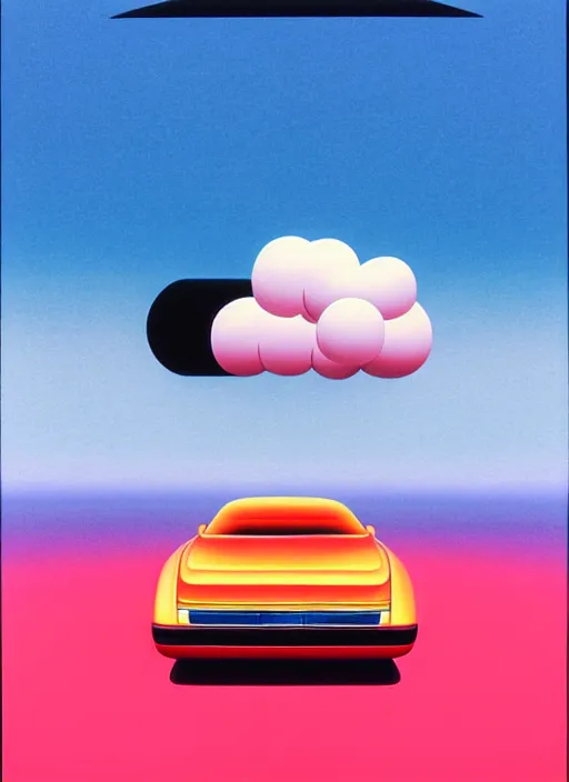 Prompt: drifting car by shusei nagaoka, kaws, david rudnick, airbrush on canvas, pastell colours, cell shaded, 8 k,