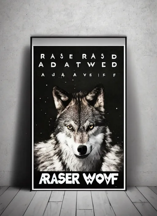 Image similar to ашдь raised by wolves alternative poster