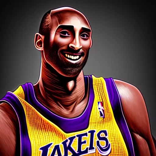 Image similar to kobe bryant in the style of Joel Santana, digital art, amazing detail, cgsociety, artstation