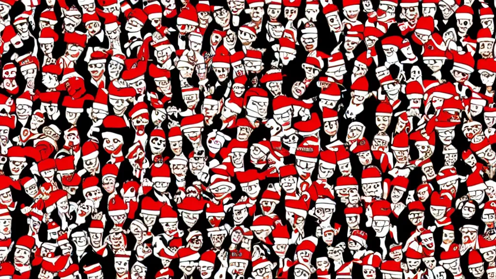 Image similar to were is waldo