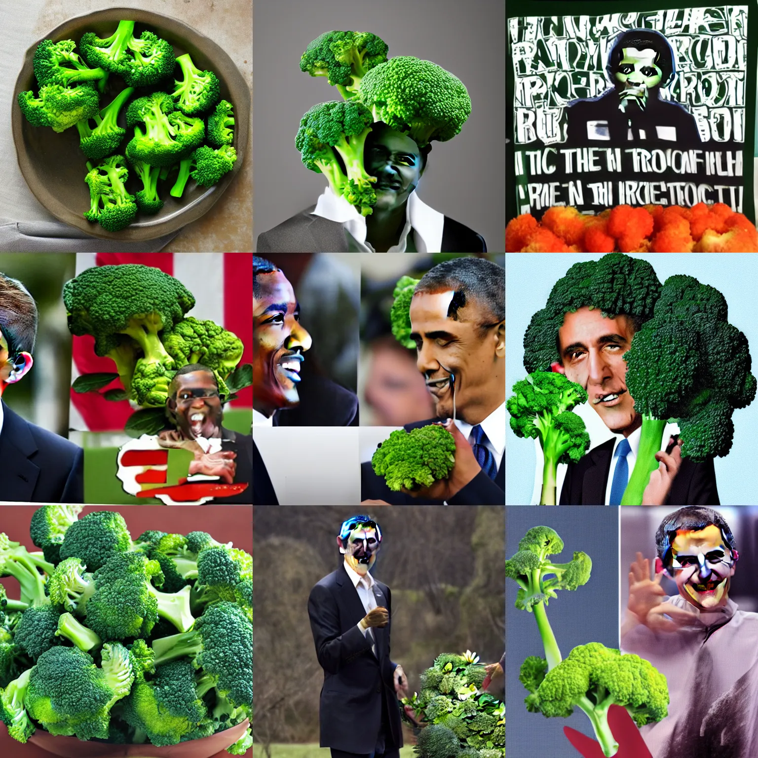 Image similar to broccoli obama