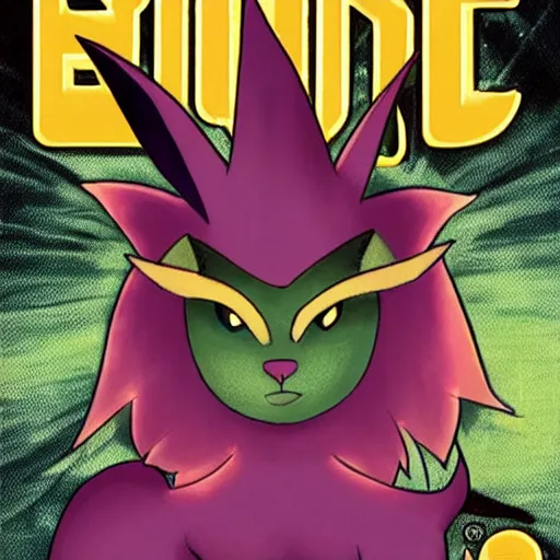 Image similar to Cover of a Comic Book about an All Powerful Espeon