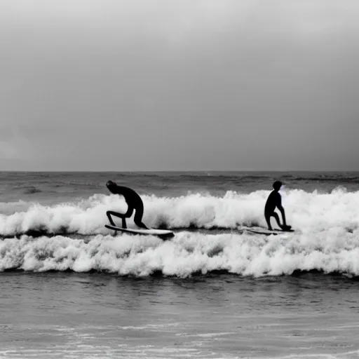 Image similar to senior citizens surfing in Hawaii, 35mm film