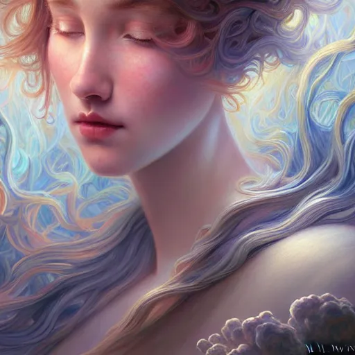 Image similar to a ultradetailed beautiful panting of dreaming art by astri lohne style, highly detailed, digital painting, artstation, concept art, smooth, sharp focus, illustration, cinematic lighting, matte painting, detailed cosmological worlds filled with allegorical and contemporary imagery, neoplasticism art, hand drawn, doodle hand drawn, doodle art, art by william morris