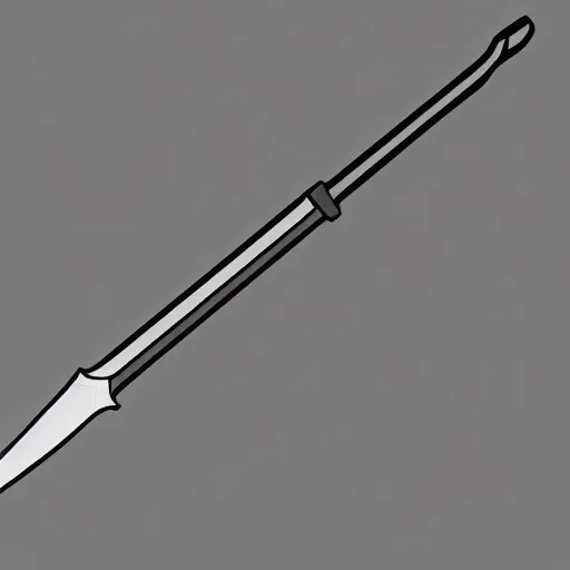 Image similar to a pencil that turns into a sword, digital art