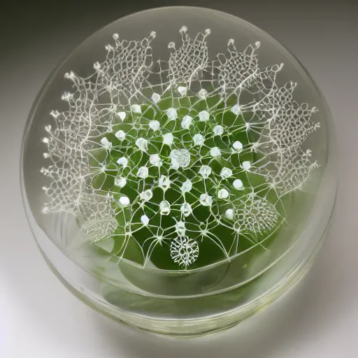 Image similar to rose and radiolaria hybrid