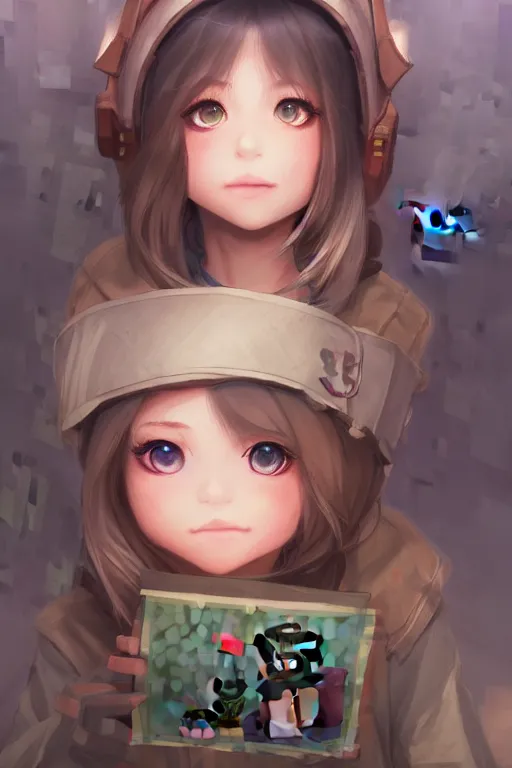 Image similar to minecraft steve, full face, anime, fantastic details, pixiv, hyperdetailed unreal engine, stanley artgerm lau, wlop, rossdraws, james jean marc, simonetti ruan jia and mandy jurgens and artgerm and sakimichan, yuru camp, moe, illustration, digital art, concept art, manga cover