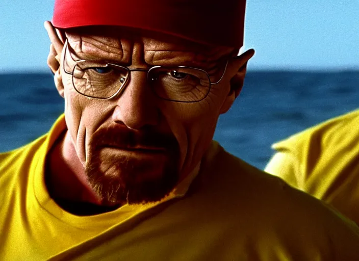 Image similar to film still of walter white as mitch buchannon baywatch movie 2 0 1 7, 8 k