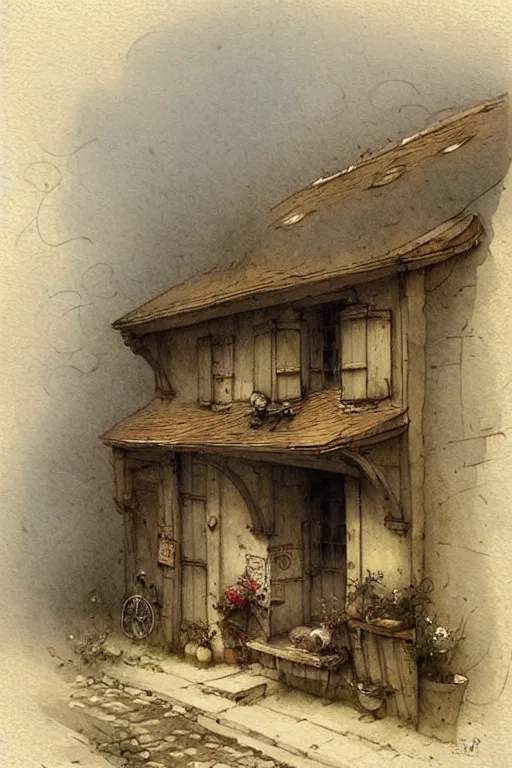 Prompt: ( ( ( ( ( 1 7 5 0 s village street. muted colors. ) ) ) ) ) by jean - baptiste monge!!!!!!!!!!!!!!!!!!!!!!!!!!!!!!