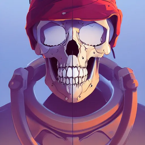 Prompt: a mechanical skull face monster minimalist comics, behance hd by jesper ejsing, by rhads, makoto shinkai and lois van baarle, ilya kuvshinov, rossdraws global illumination ray tracing hdr radiating a glowing aura