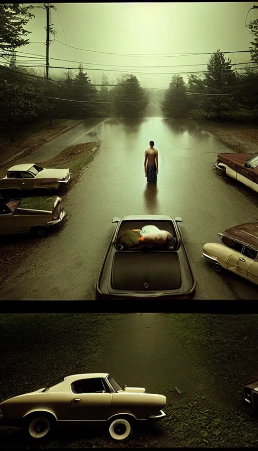 Image similar to the two complementary forces that make up all aspects and phenomena of life, by gregory crewdson