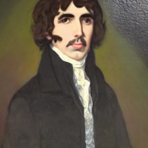 Image similar to regency era painting of a young george harrison