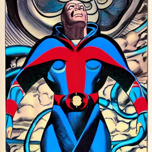 Prompt: Uatu the observer, Jack Kirby