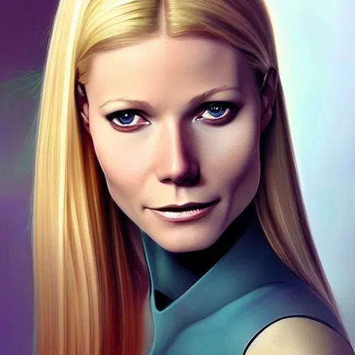 Image similar to Attractive gwyneth paltrow in tights, by artgerm, artstation, deviantart