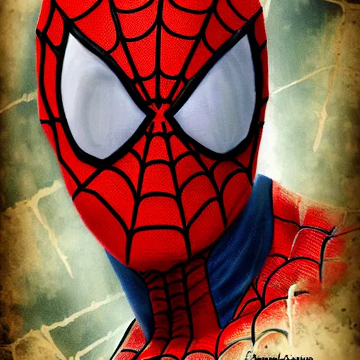 Image similar to spiderman dwight shrute by angel medina