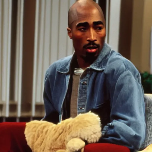 Prompt: Tupac on Mr. Rogers tv show