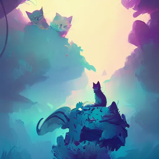 Image similar to a hybrid of cat and mouse, digital art fantasy art, highly detailed, art by anton fadeev, james gurney, anato finnstark, ismail inceoglu