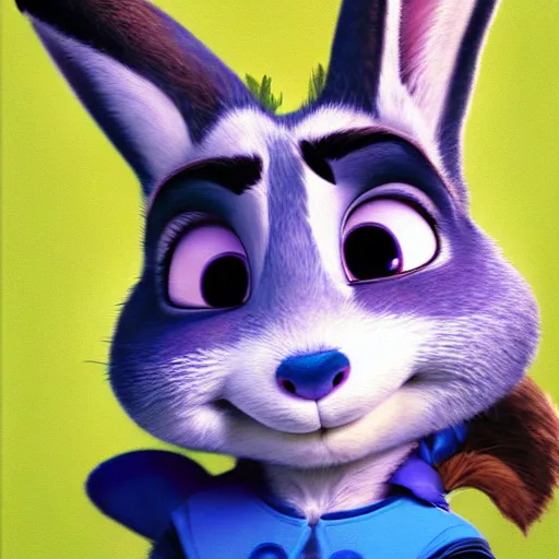 Image similar to A portrait of Judy Hopps by William-Adolph Bouguereau, Zootopia Judy Hopps