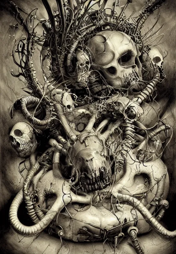 Image similar to simplicity, elegance, medical machinery, cameras lenses, animal skulls, radiating, minimalist environment, by ryan stegman and hr giger and esao andrews and maria sibylla merian eugene delacroix, gustave dore, thomas moran, the movie the thing, pop art, street art, graffiti, saturated, in the style of matthew barney