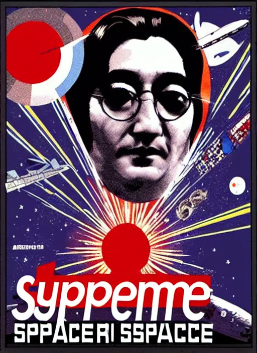 Image similar to supreme leader in space worshiped by merchantman