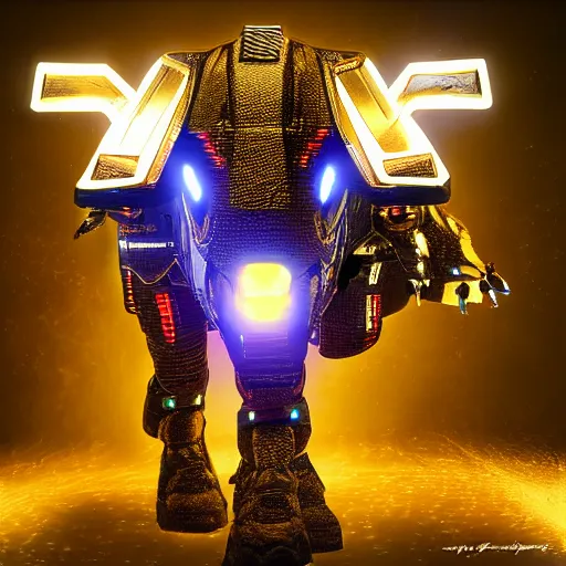 Image similar to a cybertronic bison, leds, high detail, sharp, studio, digital art