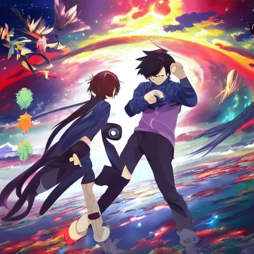 Image similar to the end of the universe, key anime art