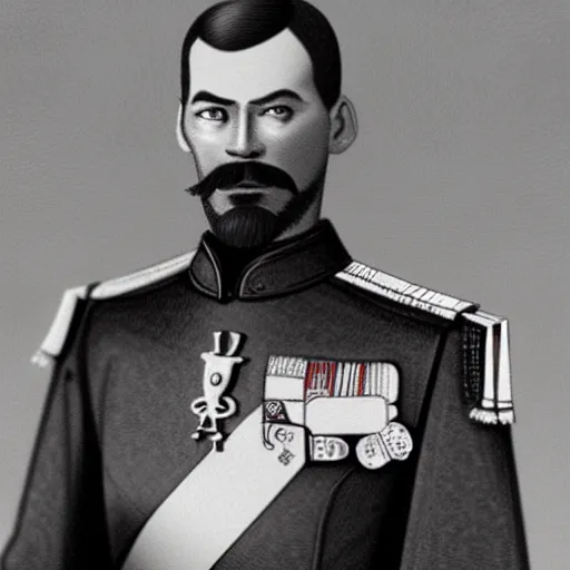 Image similar to tsar nicholas ii is iron man